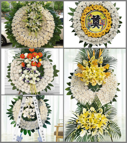 安徽阜阳市颍上县润河镇洪庄湖村花圈速递